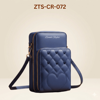 Quilted Crossbody Mobile Pouch – Ladies Shoulder Bag ZTS-CR-072