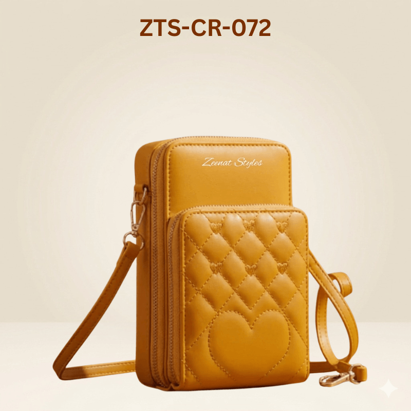 Quilted Crossbody Mobile Pouch – Ladies Shoulder Bag ZTS-CR-072