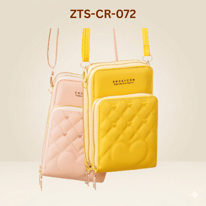 Quilted Crossbody Mobile Pouch – Ladies Shoulder Bag ZTS-CR-072