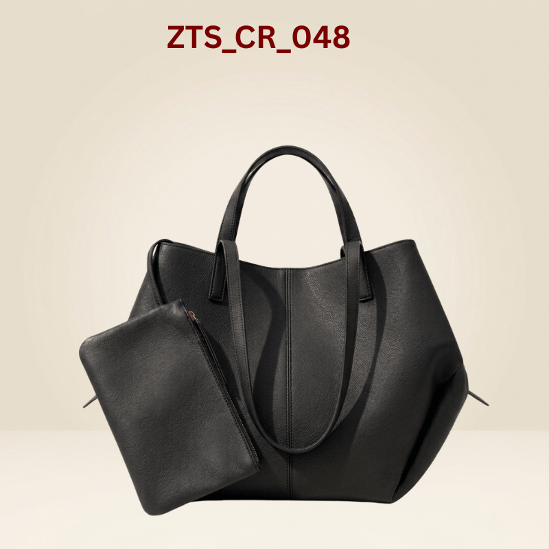 Spacious Tan Fox-Leather Everyday Shoulder Bag ZTS-CR-048