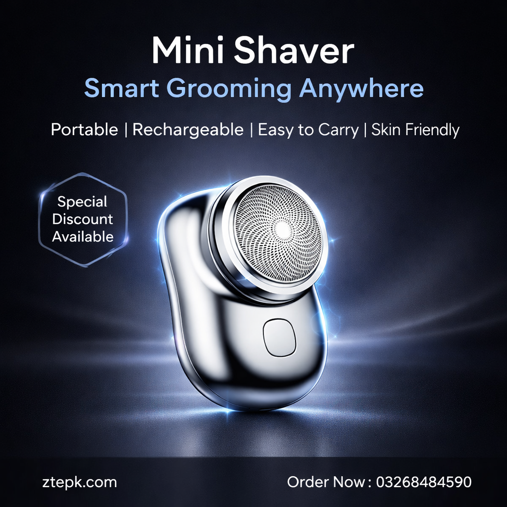 Portable Electric Mini Shaver for Men – Compact Rechargeable Beard & Face Grooming Machine