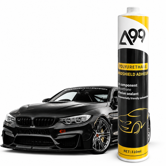 600ml Automotive Polyurethane Sealant – Fast Cure Windshield Adhesive, Car Glass Repair Glue, Waterproof Black Sausage