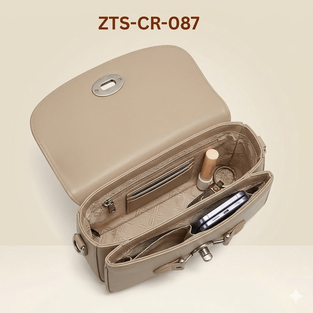 Classic Saddle Bag with Buckle Closure ZTS-CR-087