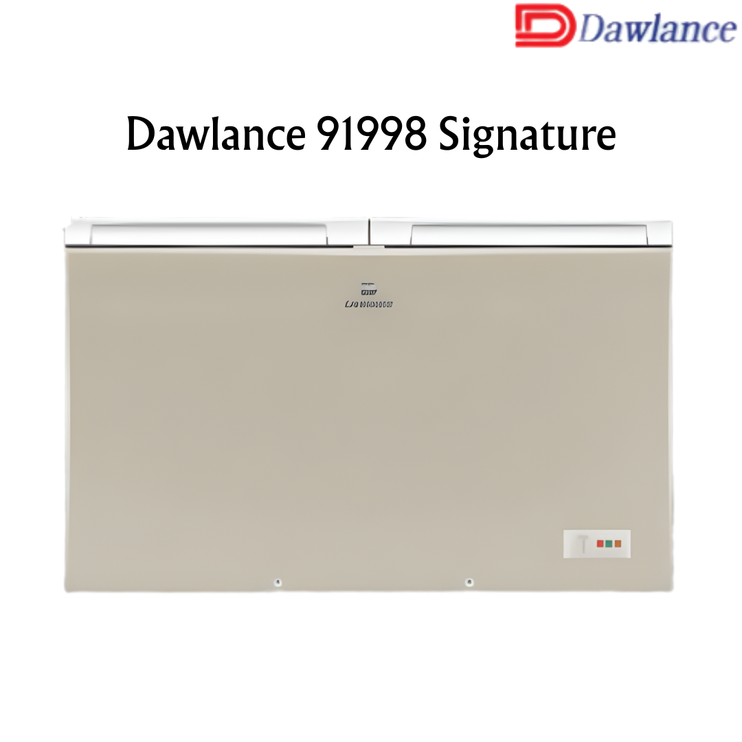 Inverter Glass Door Champagne Twin Door Freezer Dawlance 91998 Signature