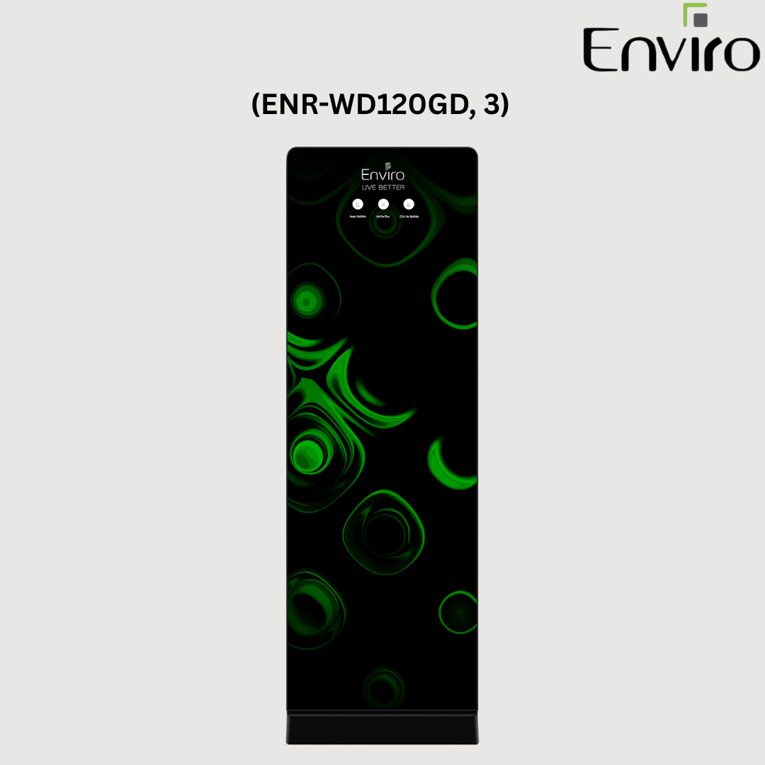 Enviro ENR-WD120GD, 3-Tap Glass Door Hot & Cold Water Dispenser – 20L