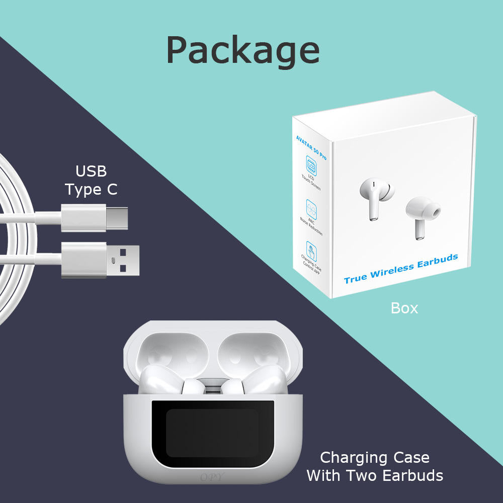 Wireless Earbuds A9 with Digital Display