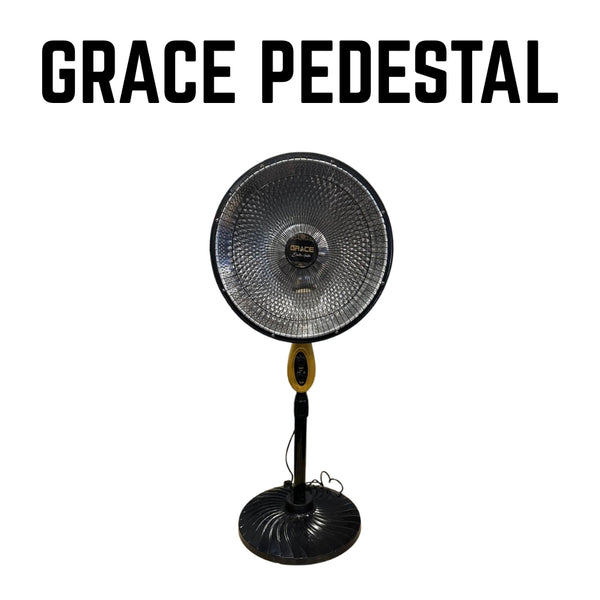 GRACE Pedestal Electric Stand Heater | Powerful 450W/900W with 2 Heat Settings
