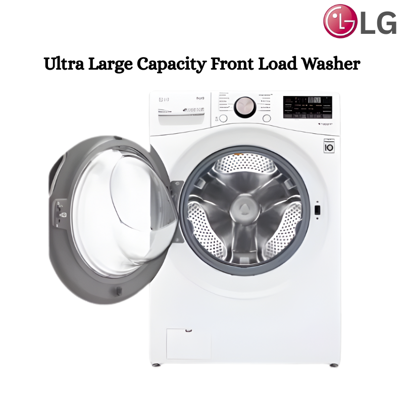 Ultra Large Capacity Front Load Washer - White LG