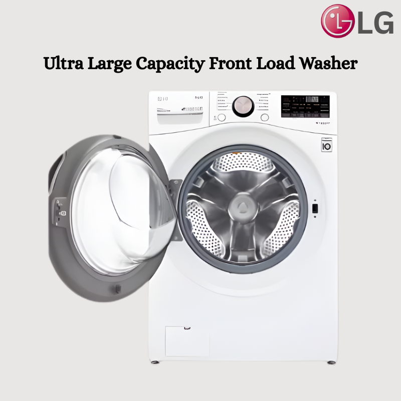 Ultra Large Capacity Front Load Washer - White LG