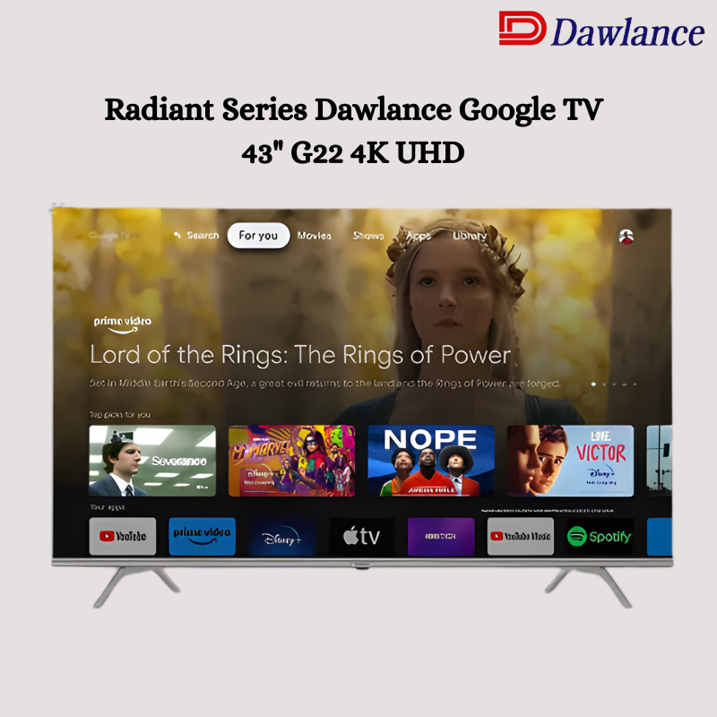 Radiant Series Dawlance Google TV 43" G22 4K UHD