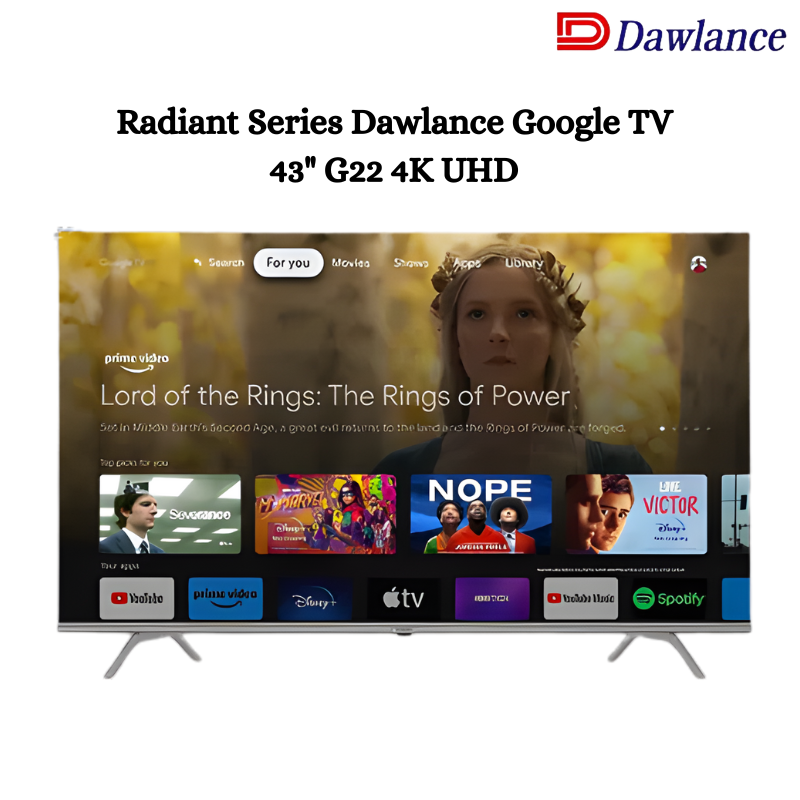 Radiant Series Dawlance Google TV 43" G22 4K UHD