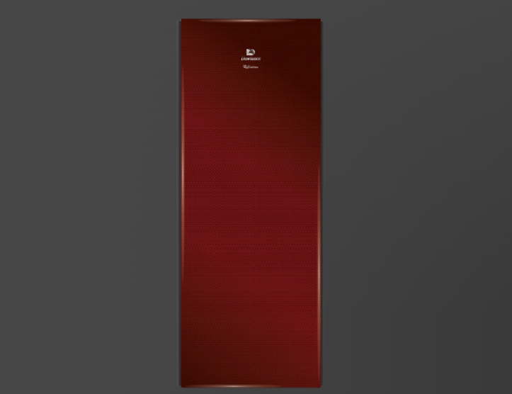 Honey Comb Burgundy Vertical Freezer Dawlance 1035WB Glass Door