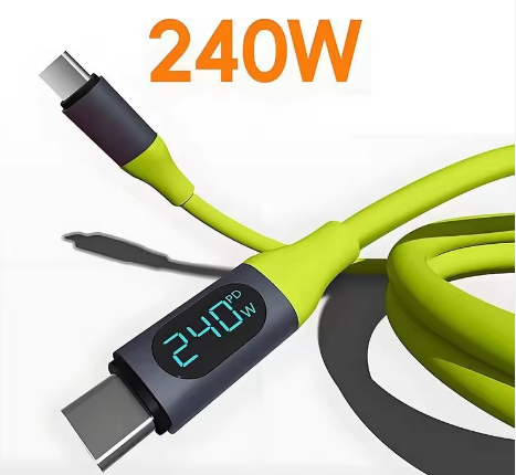 Ultra Fast 240W USB-C Charging Cable for, MOBILE PHONE - LED Display