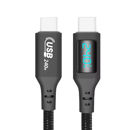 Ultra Fast 240W USB-C Charging Cable for, MOBILE PHONE - LED Display