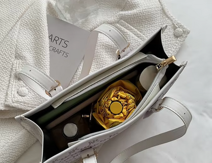 Tote Bag with Zip Closure FashionableZTS-CR