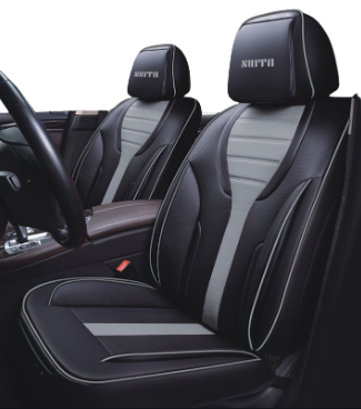 Luxury Car Seat Covers Black & Red – Waterproof Leather Universal Fit Cushion Set