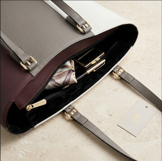 Chic Multi-Color Patchwork Structured Tote Bag ZTS-CR-052