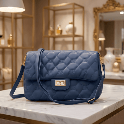 Shoulder Bag, Caramel Quilted Strap Stylish Bag (ZTS-CR-058) for Women