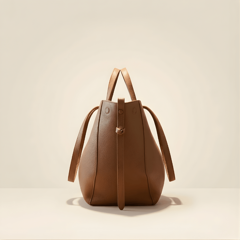Spacious Tan Fox-Leather Everyday Shoulder Bag ZTS-CR-048