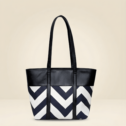 Premium Zig-Zag Pattern Tote Bag Stylish Women’s ZTS-CR-061