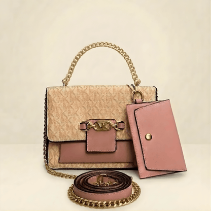 Handbag Signature Monogram Crossbody Bag with Mini Pouch ZTS-CR-147