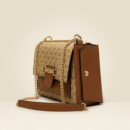 Handbag Signature Monogram Crossbody Bag with Mini Pouch ZTS-CR-147