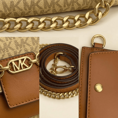 Handbag Signature Monogram Crossbody Bag with Mini Pouch ZTS-CR-147