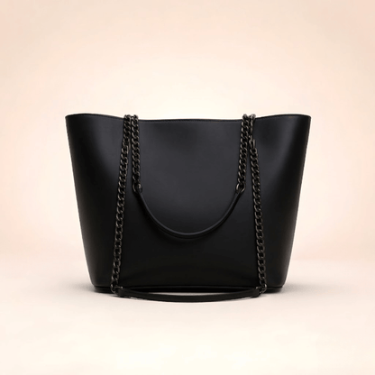 Tote Bag Chic Chain-Strap Leather Tote ZTS-CR-020