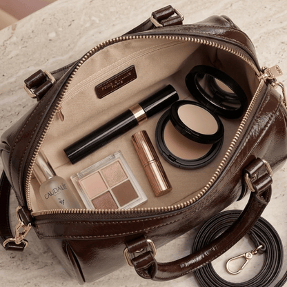 Braided Handle Small Ladies Crossbody Triangular Emblem   ZTS-CR-166