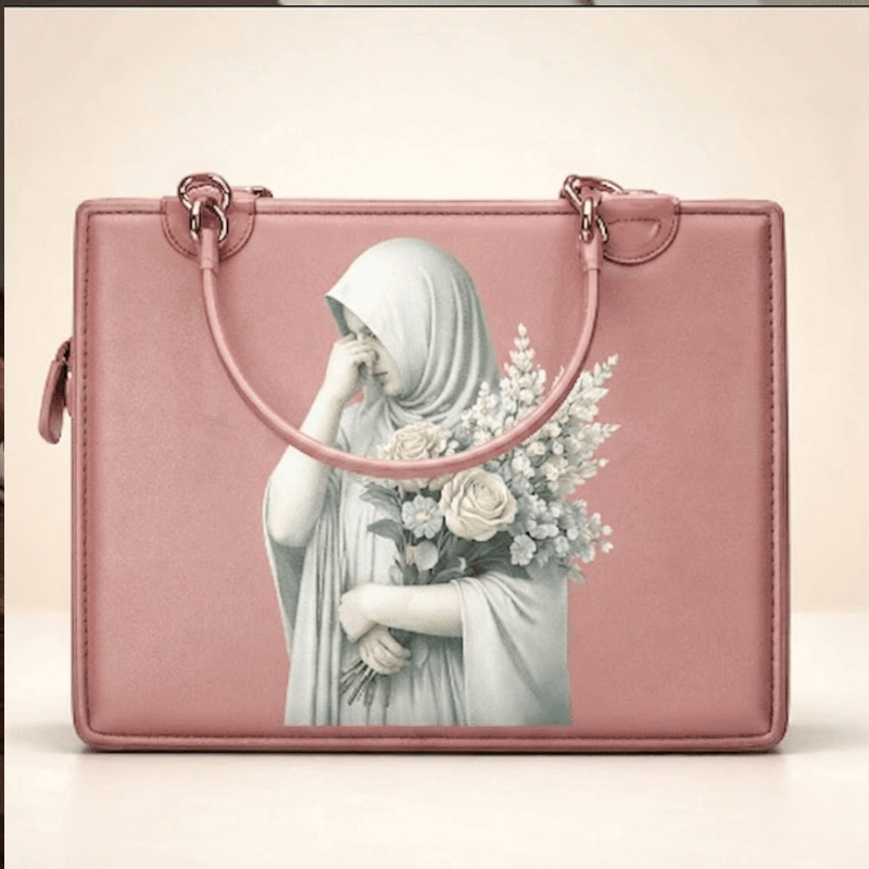 Canvas bag Chic Floral Hijabi Printed Bag ZTS-CR-079
