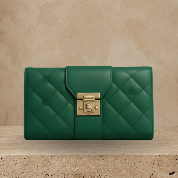 Elegant Pista Green Quilted Handbag ZTS-CR-091