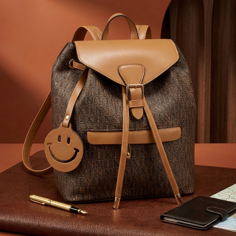 Multi Textured Ladies Tote Circular Monogram Bag ZTS-CR-139