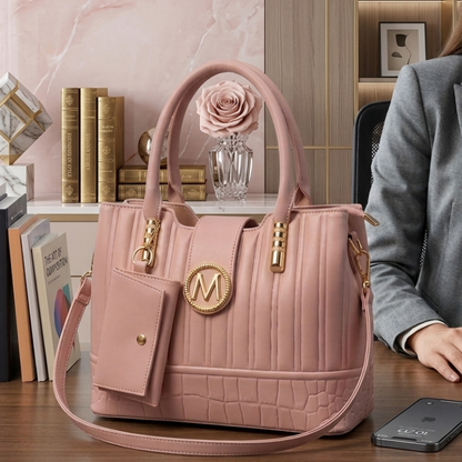 Premium Quilted Ladies Hand Bag With Pouch ZTS-CR-141