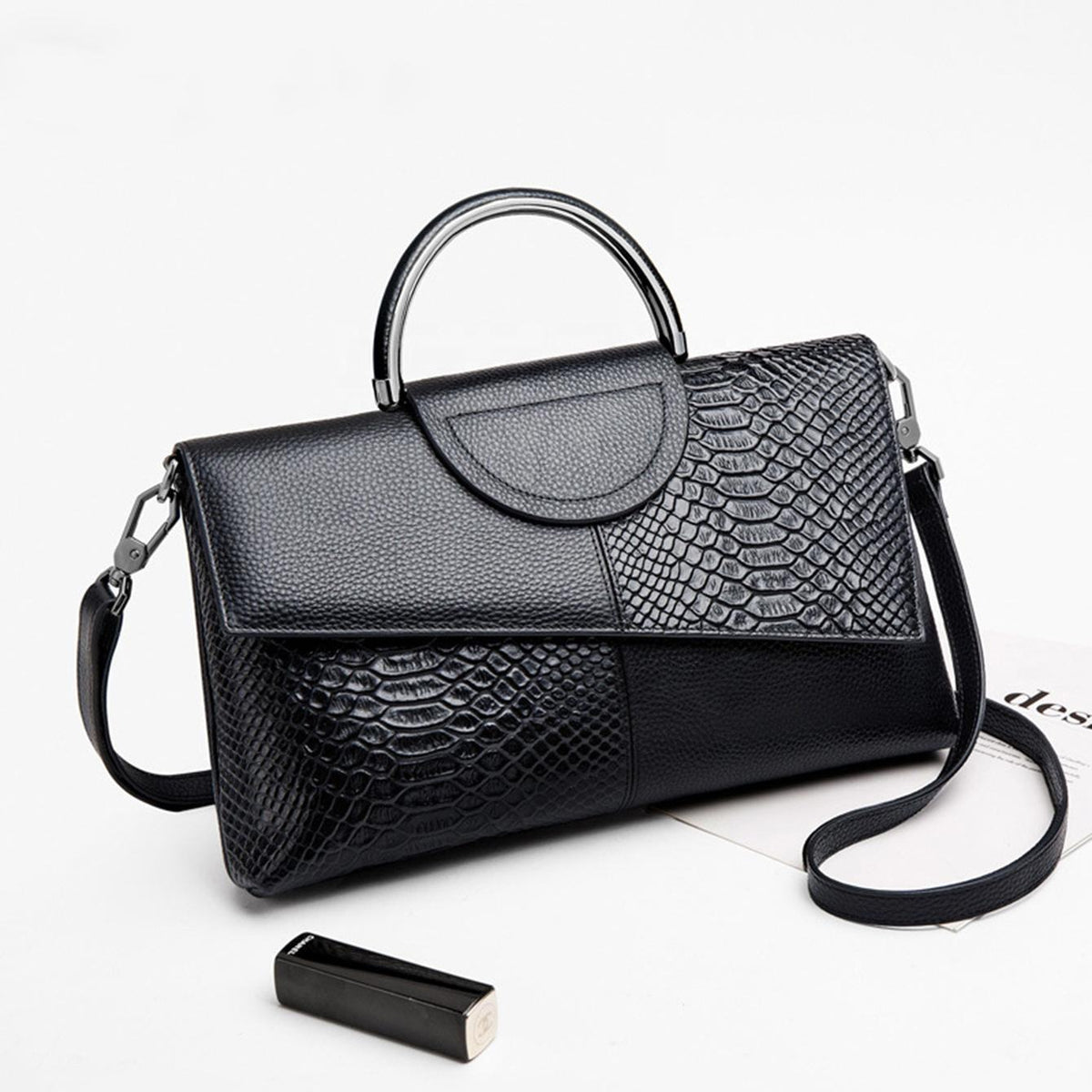 Crocodile Pattern Clutch Bag Elegant Crossbody Banquet Handbag ZTS-CR-158
