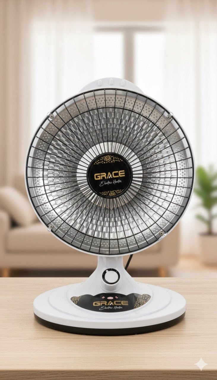 Grace 12" Electric Reflector Heater – Efficient, Focused & Reliable Heating
