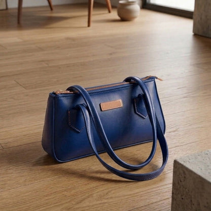 Classic Brown Structured Shoulder Bag | Minimalist Daily Handbag ZTS-CR-168