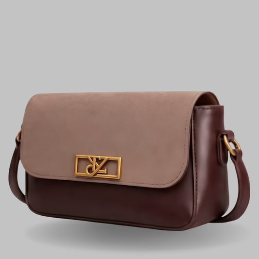 Crossbody Gold Chain, Metal Logo, Flap Closure ZTS-CR-120
