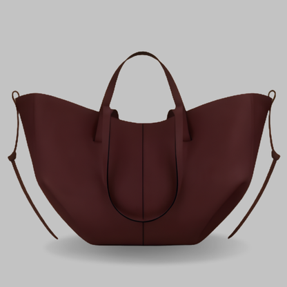 Spacious Tan Fox-Leather Everyday Shoulder Bag ZTS-CR-048