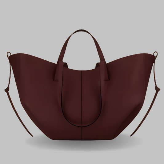Spacious Tan Fox-Leather Everyday Shoulder Bag ZTS-CR-048