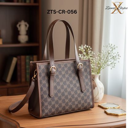 Tote Bag with Zip Closure FashionableZTS-CR