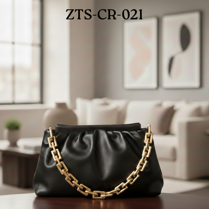Crossbody Bag with gold chain perimium design  ZTS-CR-021