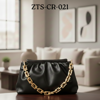 Crossbody Bag with gold chain perimium design  ZTS-CR-021