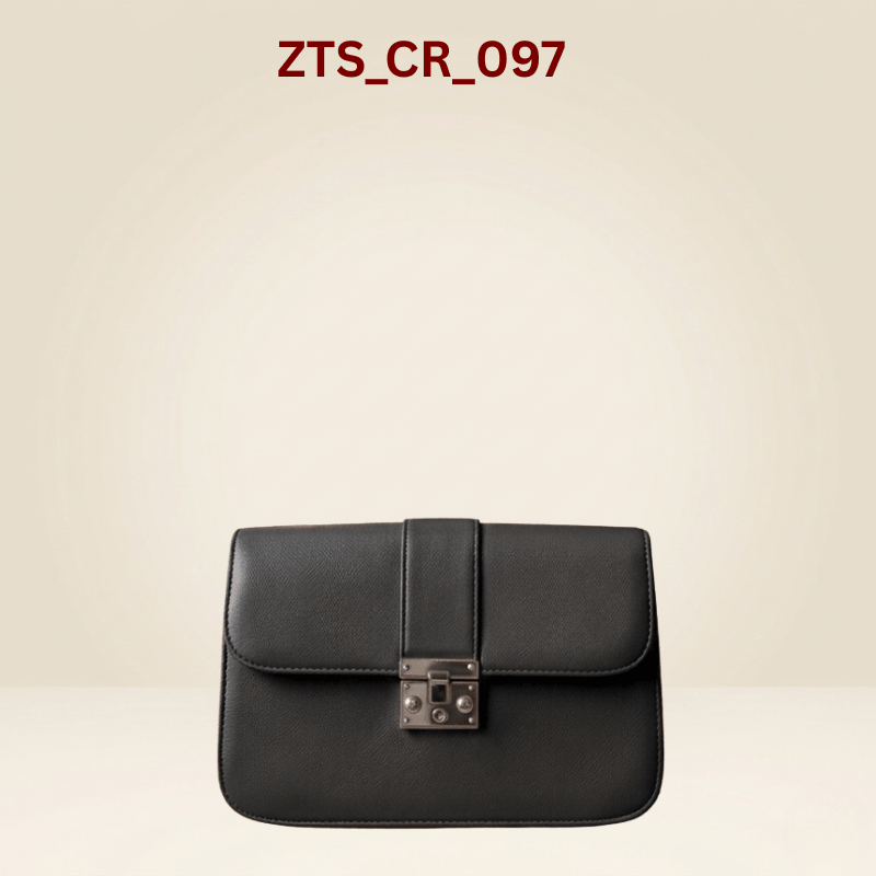 Classic Tan  PU Leather Crossbody Bag with Metallic Lock ZTS_CR_097
