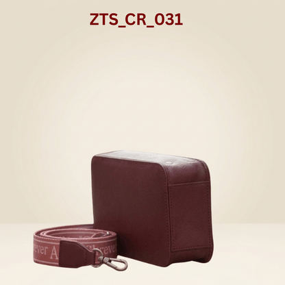 Crossbody Bag Premium Maroon Mobile Sling Bag with Wide Strap ZTS_CR_031