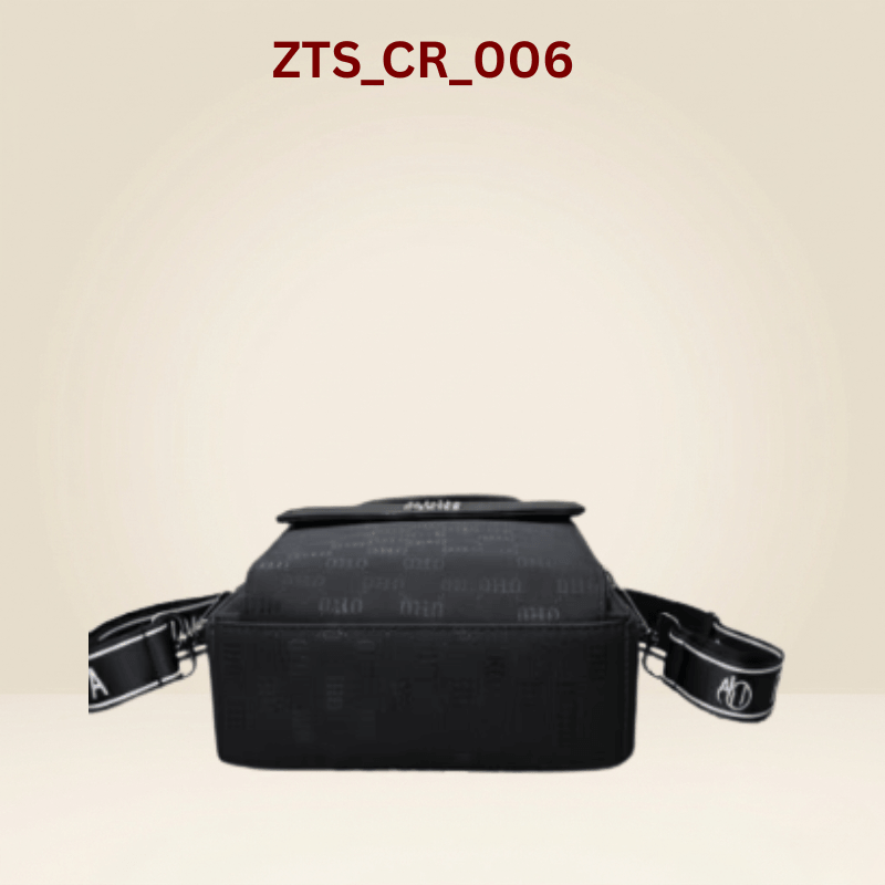 Crossbody Bag Premium Black Mobile Sling Bag with Wide Strap ZTS-CR006