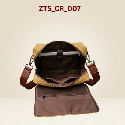 Crossbody Bag for women Premium Mustard Crossbody Bag with Signature Wide Strap ZTS-CR-007