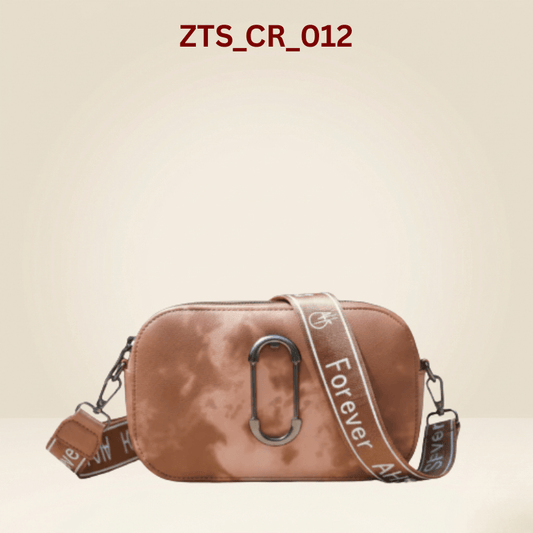 Crossbody Bag Peach Dual-Zip Camera Crossbody Bag ZTS-CR012