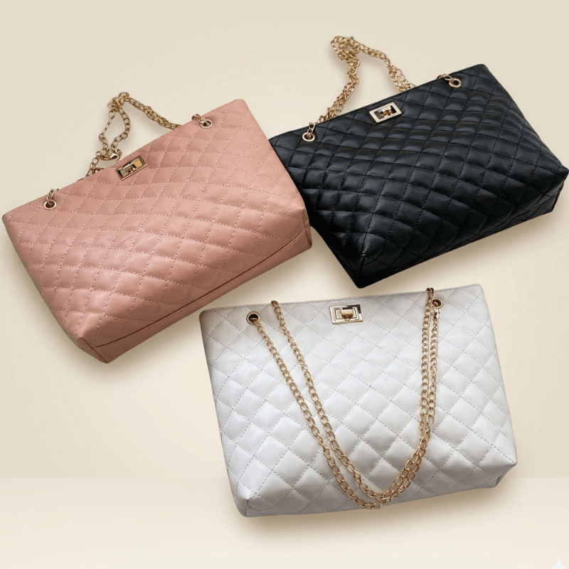 Elegant Quilted Chain Shoulder Bag  Premium Style ZTS-CR-062