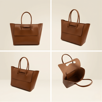 Shoulder Bag,  Premium Tan Vegan ladies handbag (ZTS-CR-066)