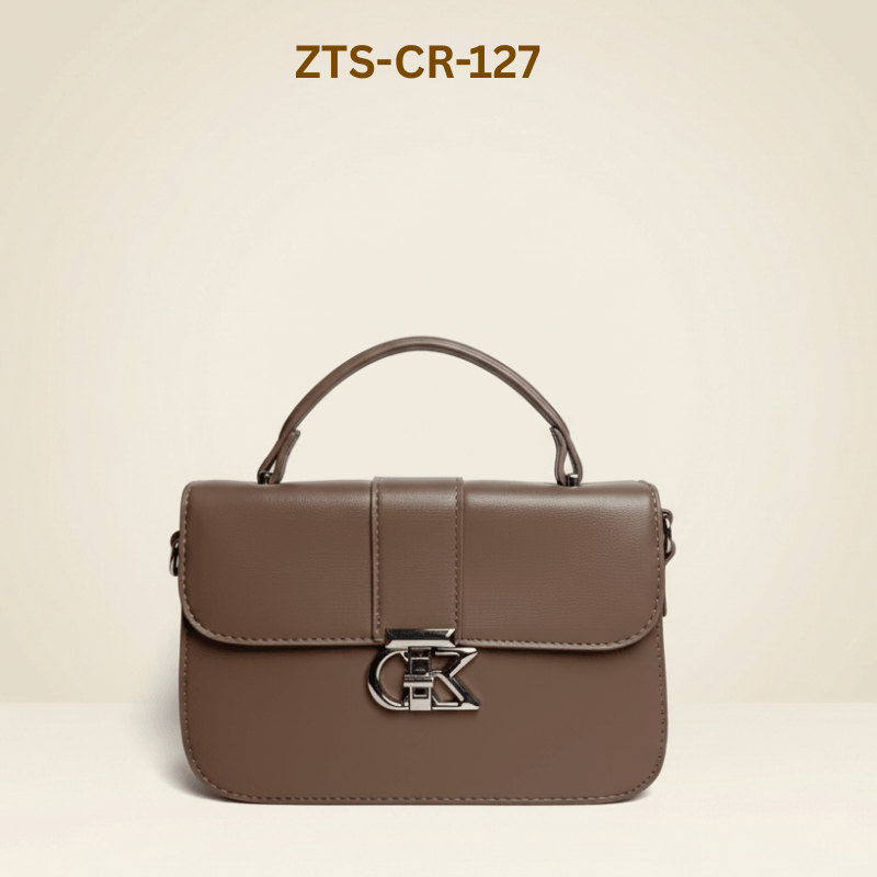 Handbag Modern Chic Black Top-Handle Bag ZTS_CR_127